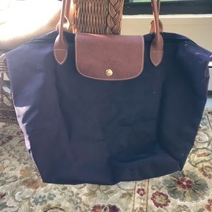 Purple Longchamp Tote